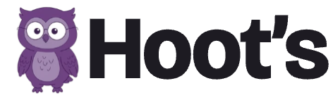Hoots logo dark lettering TEST PNG (Logo over the hero check 2026 10 18)